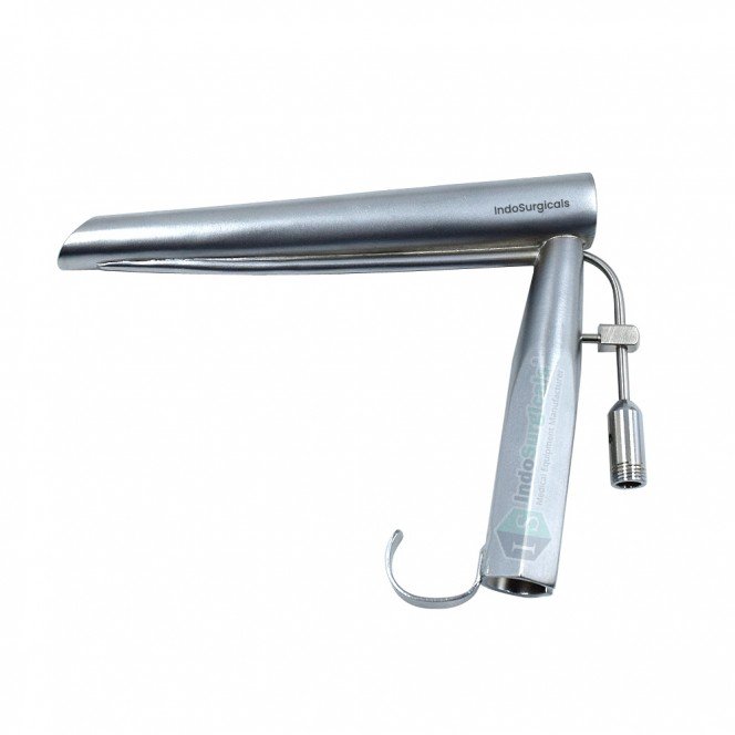 IndoSurgicals Fiber Optic Anterior Commissure Laryngoscope Rigid